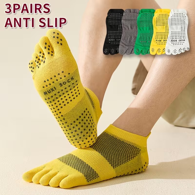 Toe Sock Split - جوارب رجالية بثلاثة أزواج، جوارب رياضية