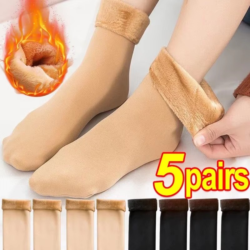 Thermal Sock Winter - 1/2/3/4/5 أزواج من جوارب الشتاء الحرارية