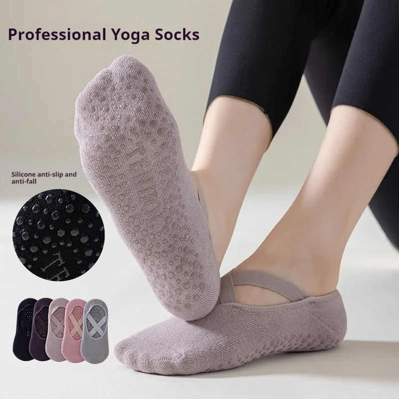 Grip Sock Yoga - المهنية النساء اليوغا الجوارب سيليكون المضادة