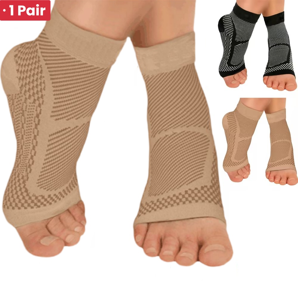 Ankle Brace Sock - 1 زوج الرياضة الكاحل دعم هدفين