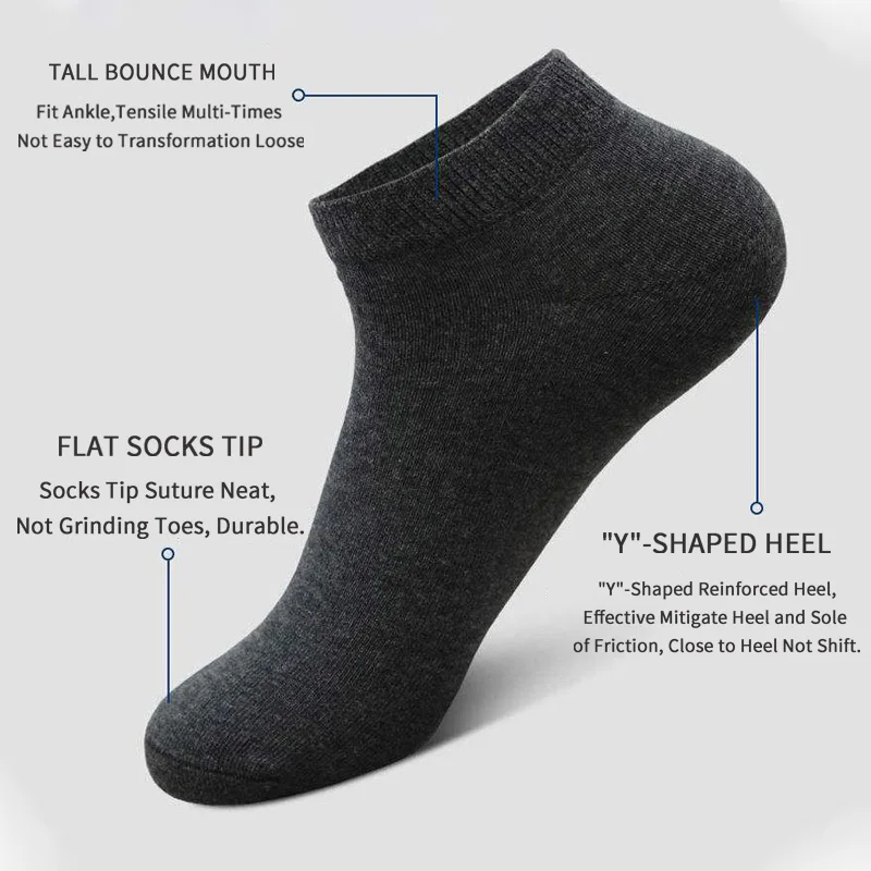 5 أزواج للجنسين عادية عادي الل - مراجعة Ankle Sock Low Cut وسعره