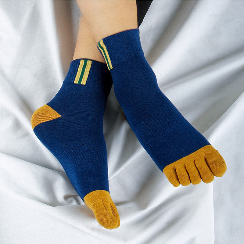 5 أزواج من الجوارب القطنية الر - مراجعة Toe Sock Split وسعره