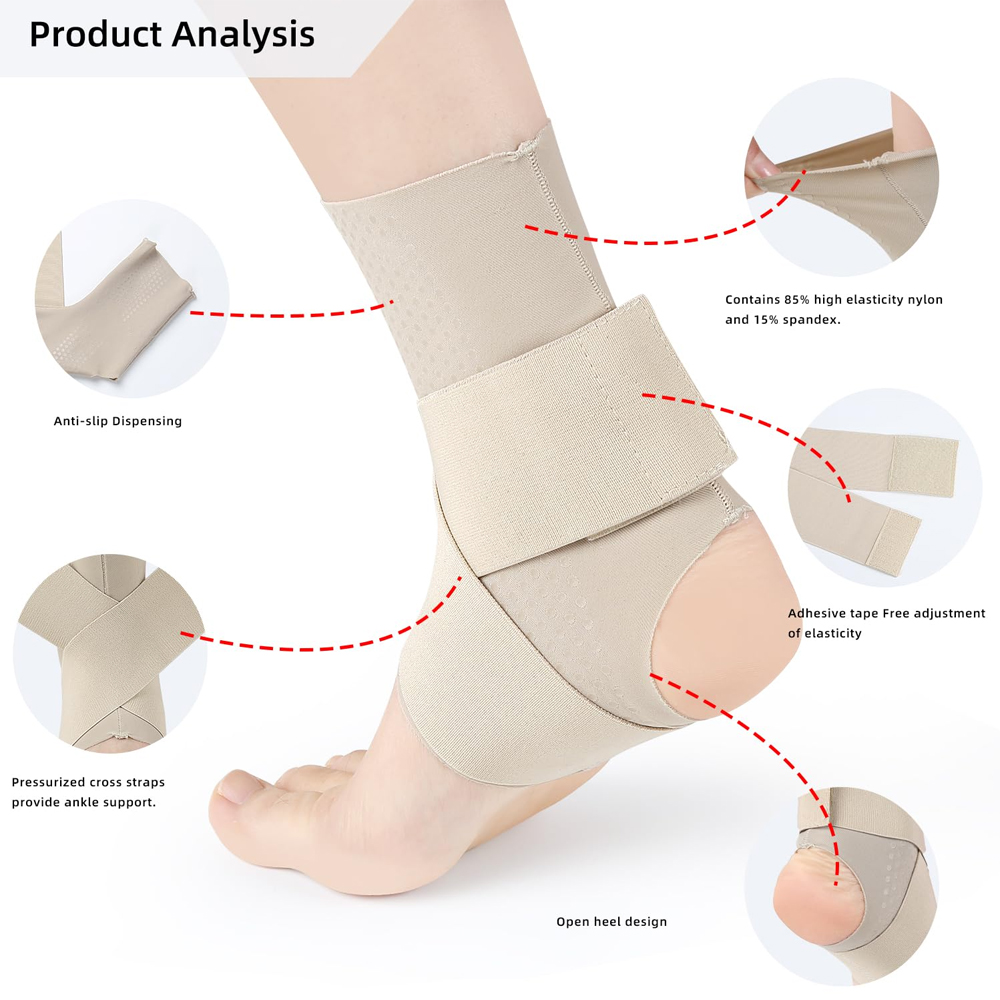 1 قطعة ضغط قابل للتعديل الكاحل - مراجعة Ankle Brace Sock وسعره