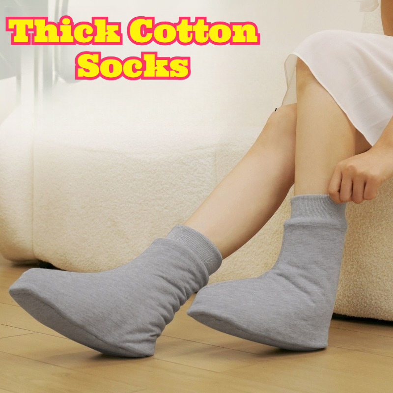 جوارب سرير حرارية سميكة من قطن - مراجعة Thermal Sock Winter وسعره