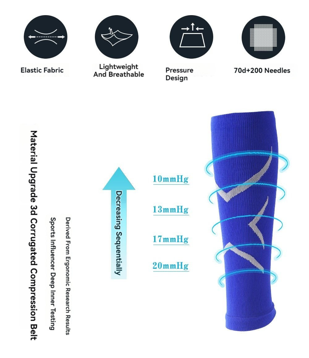 أغطية أرجل رياضية ، جوارب ضغط  - مراجعة Compression Sleeve Calf وسعره