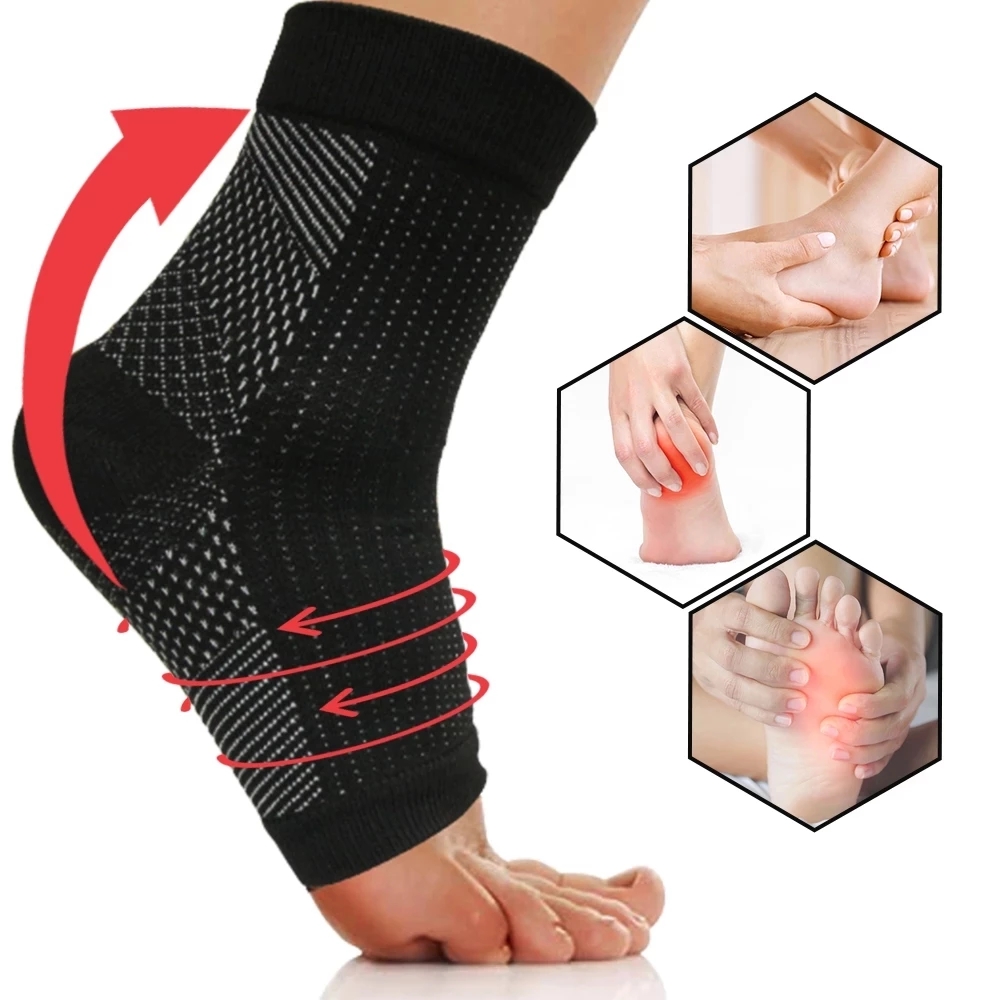 جوارب كرة سلة رياضية لكرة القد - مراجعة Ankle Brace Sock وسعره