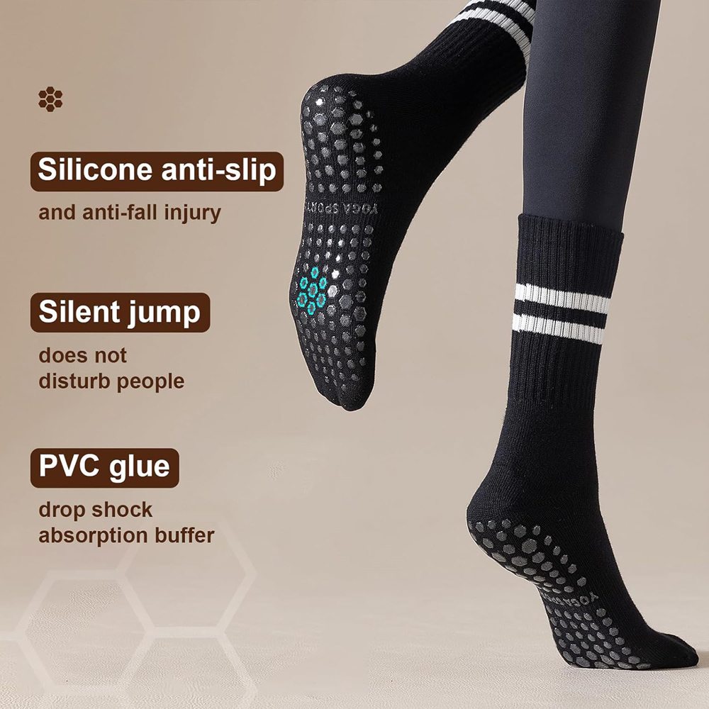 جوارب يوجا بيلاتيس مع مقابض لل - مراجعة Grip Sock Yoga وسعره