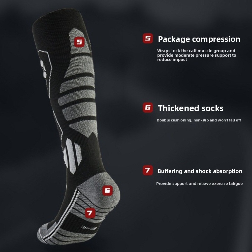 جوارب تزلج جديدة سميكة وقابلة  - مراجعة Thermal Sock Winter وسعره