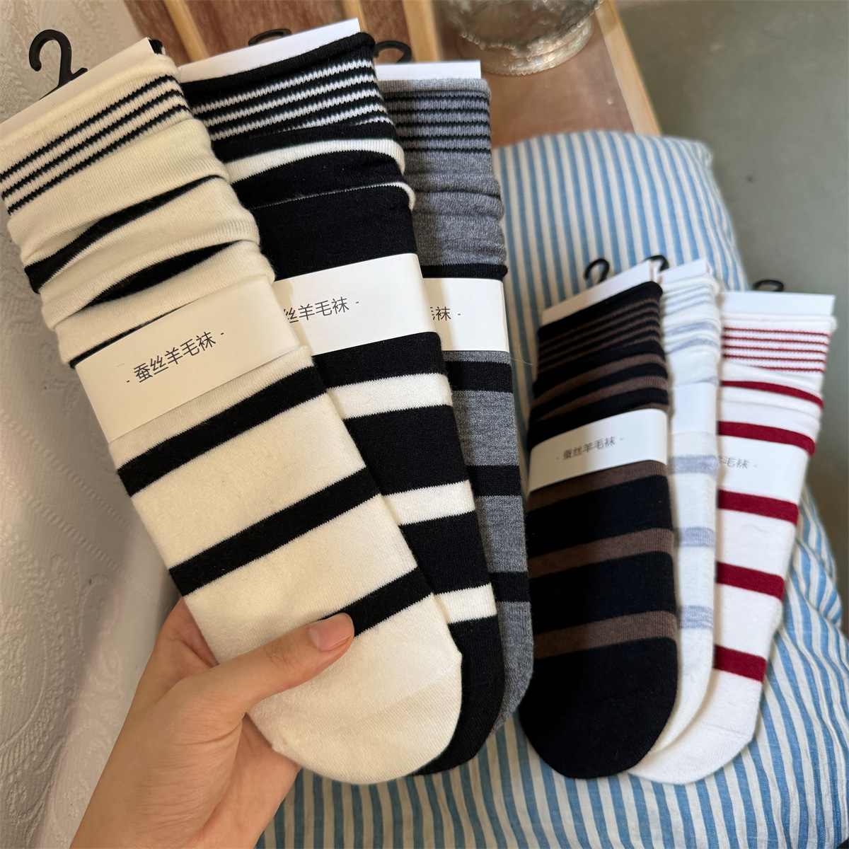 SP & CITY الكورية الشتاء مخطط  - مراجعة Silk Sock Bamboo وسعره