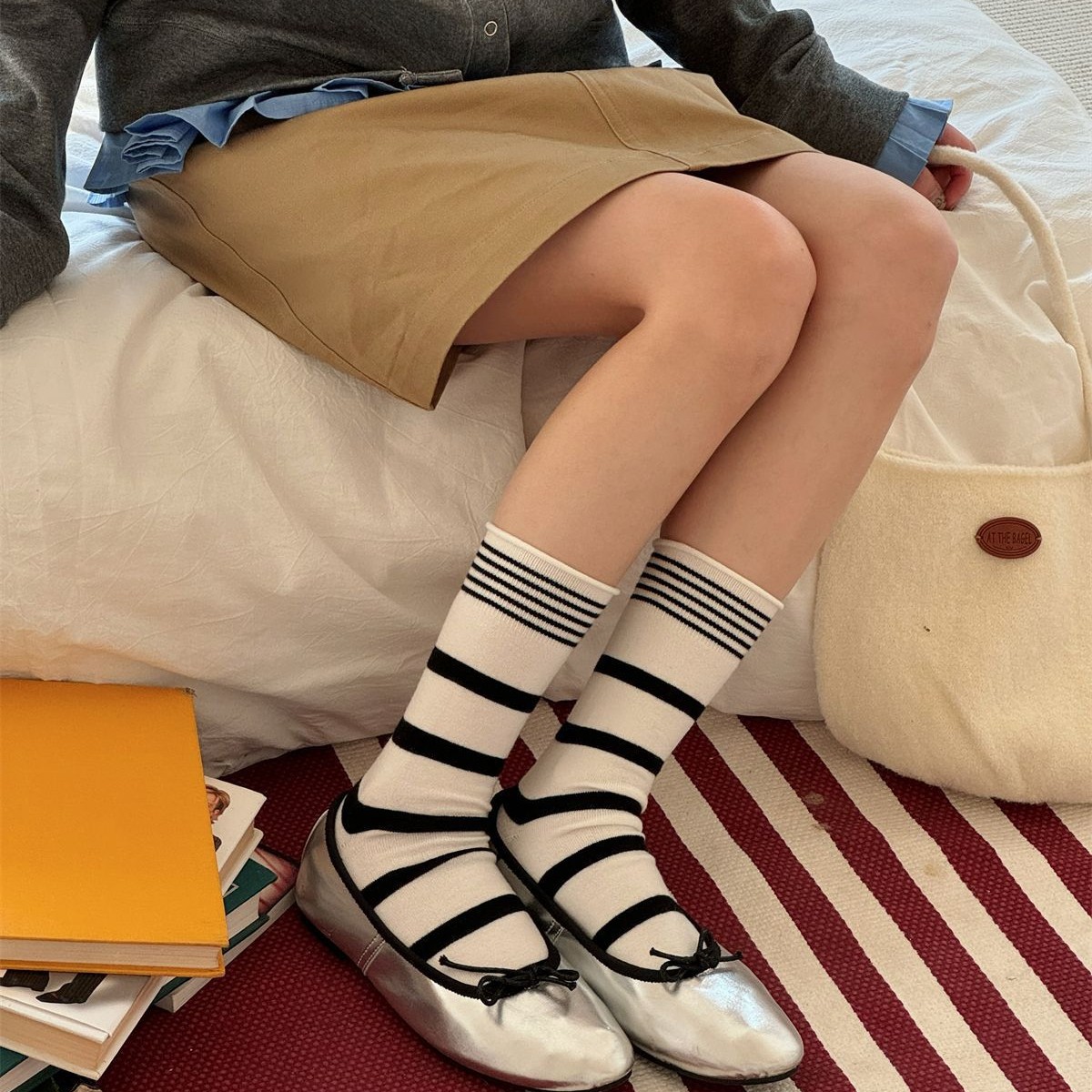 SP & CITY الكورية الشتاء مخطط  - مراجعة Silk Sock Bamboo وسعره