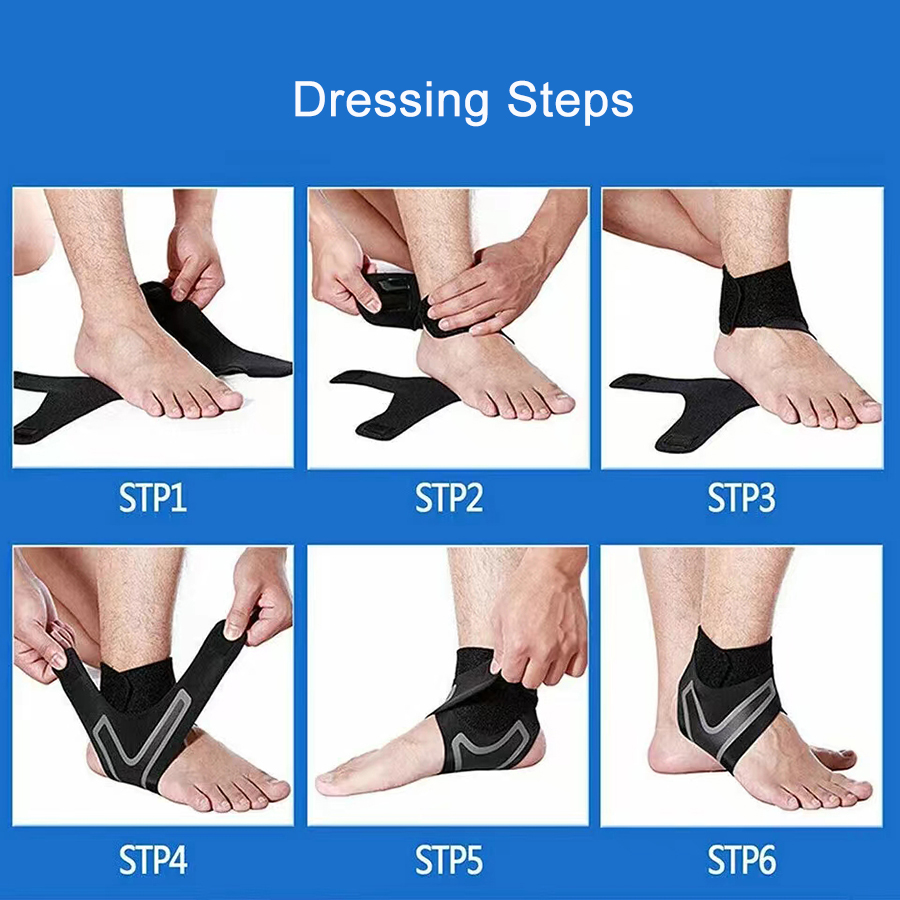1 قطعة دعامة الكاحل دعم كم ضغط - مراجعة Ankle Brace Sock وسعره