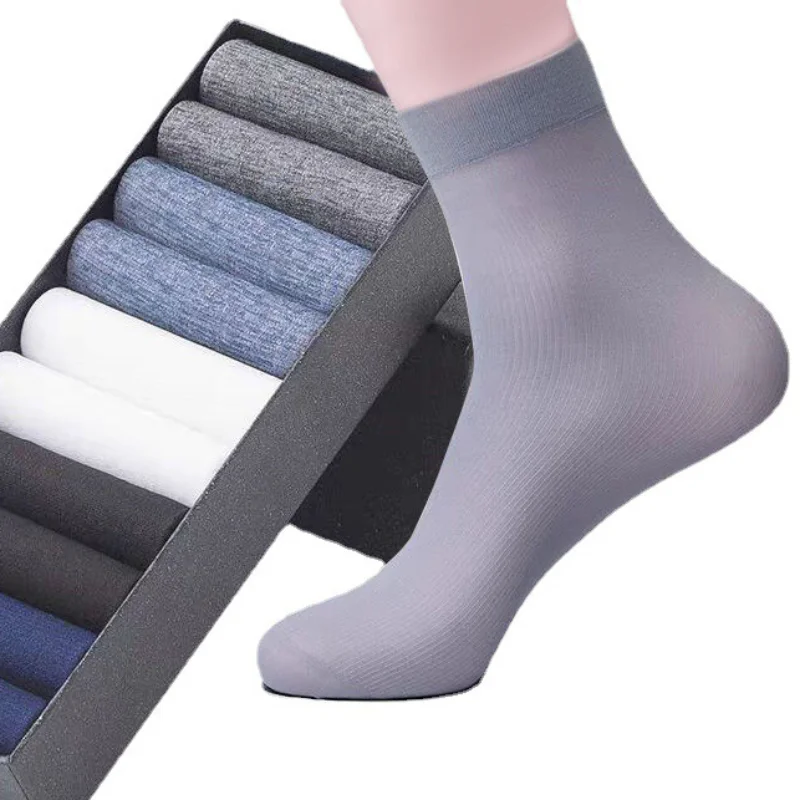 10Pairs الرجال الجوارب الصيف ر - مراجعة Silk Sock Bamboo وسعره