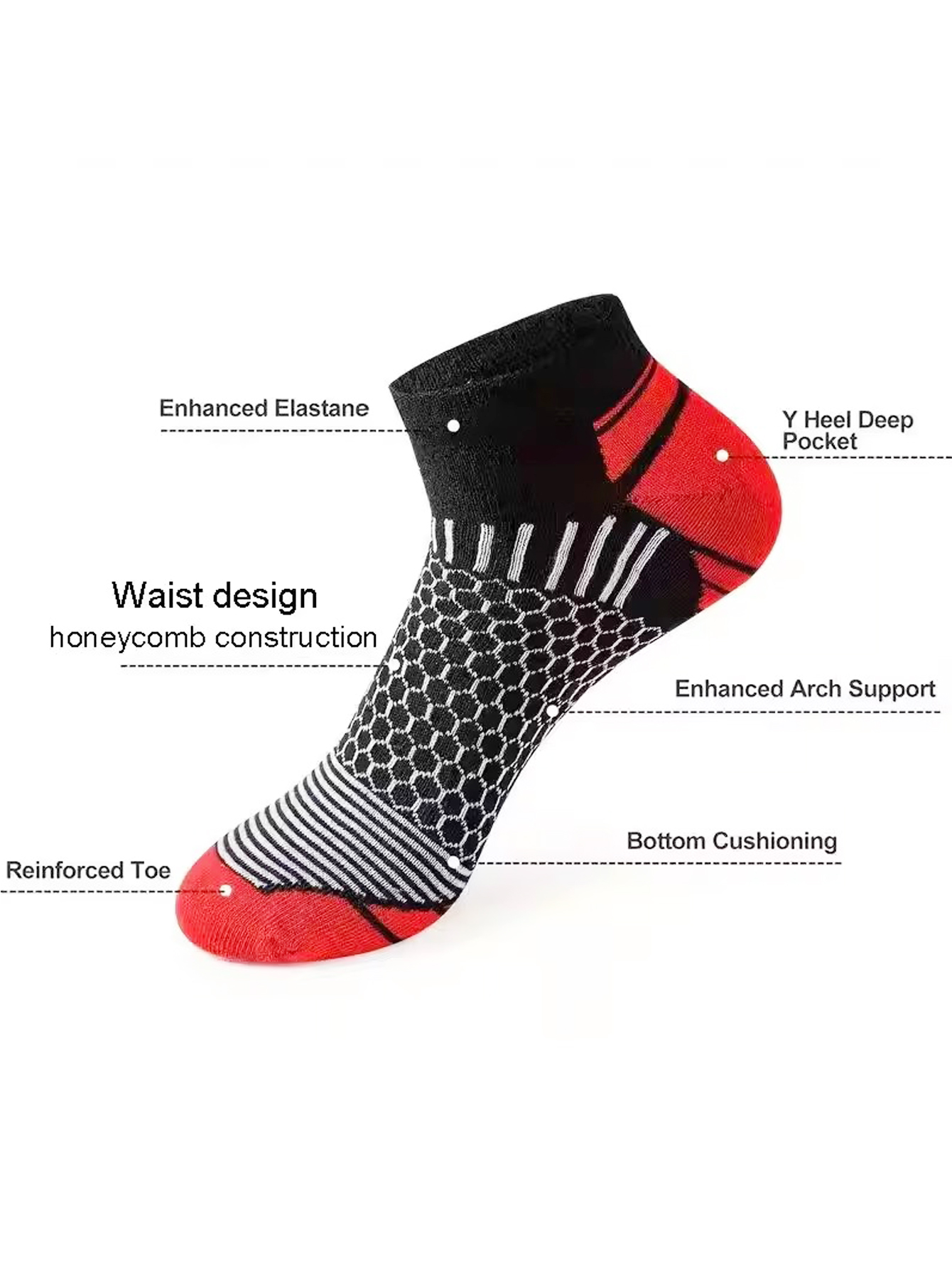 6 أزواج من جوارب الكاحل الرجال - مراجعة Ankle Sock Low Cut وسعره